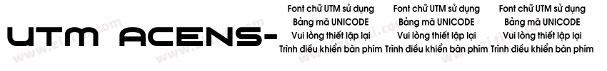 UTM Acens字体转换
